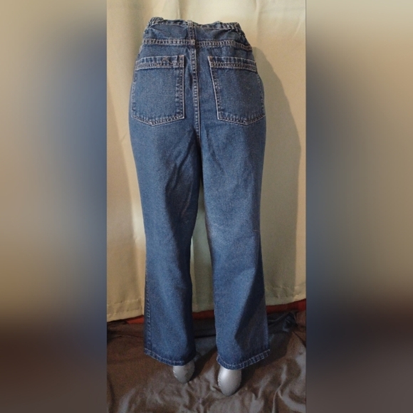🍒 Woman Within Classic Blue Straight Leg Jeans - Picture 1 of 8